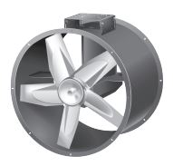Inline Belt Drive Low Sound Tubeaxial Propeller Fan Model HQ