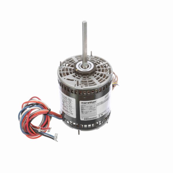 048A11O11042 - Marathon 0.75 HP 4 speed Fan and Blower HVAC/R Motor, 1 phase, 1200 RPM, 115 V, 48Y Frame, OPAO - X074