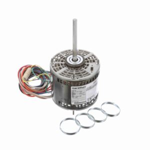 048A11O11064 - Marathon 0.50 HP 4 speed Fan and Blower HVAC/R Motor, 1 phase, 1200 RPM, 208-230 V, 48Z Frame, OPAO - X073