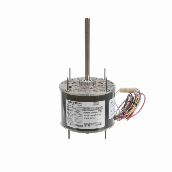 048A11T2020 - Marathon 0.17 HP 2 speed Condenser Fans HVAC/R Motor, 1 phase, 1200/1200 RPM, 208-230 V, 48Y Frame, TEAO - X429