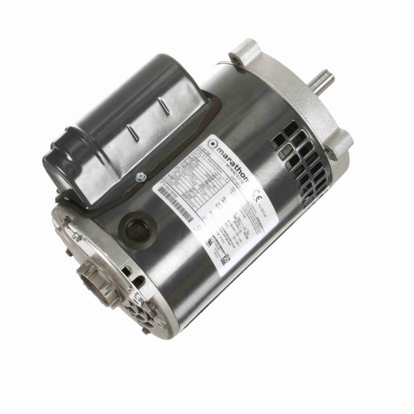 056B17D11021 - Marathon 0.33 HP General Purpose Motor, 1 phase, 1800 RPM, 120/240 V, 56C Frame, ODP - E251A