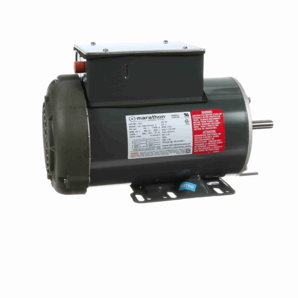 056B17F5329 - Marathon 2 HP Power Tools Motor, 1 phase, 1800 RPM, 115/230 V, 56H Frame, TEFC - T030