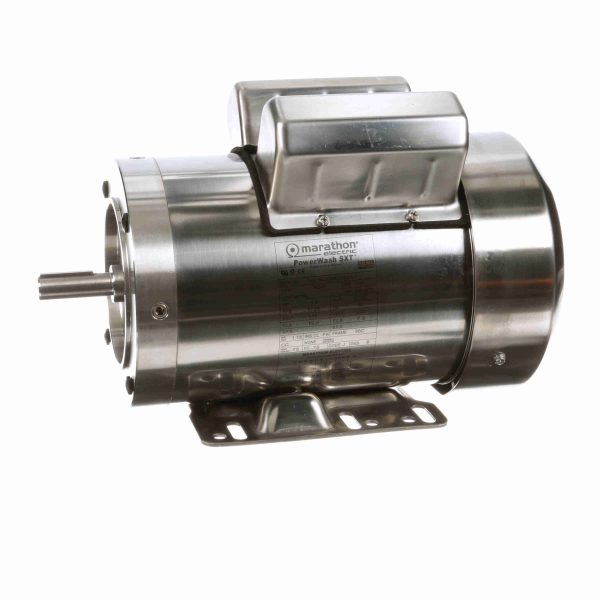 056C17WD5330 - Marathon 1.50 HP Washdown Motor, 1 phase, 1800 RPM, 115/230 V, 56C Frame, TEFC - N347