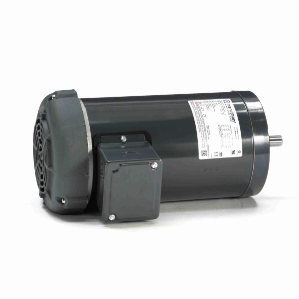 056T17F15665 - Marathon 2 HP General Purpose Motor, 3 phase, 1800 RPM, 208-230/460 V, 56C Frame, TEFC - G544A