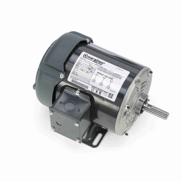 056T17F2043 - Marathon 0.33 HP General Purpose Motor, 3 phase, 1800 RPM, 575 V, 56 Frame, TEFC - G304