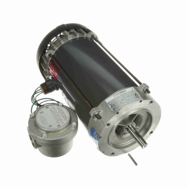 056T17G15615 - Marathon 1 HP Explosion Proof Motor, 3 phase, 1800 RPM, 575 V, 56C Frame, EPFC - G846A
