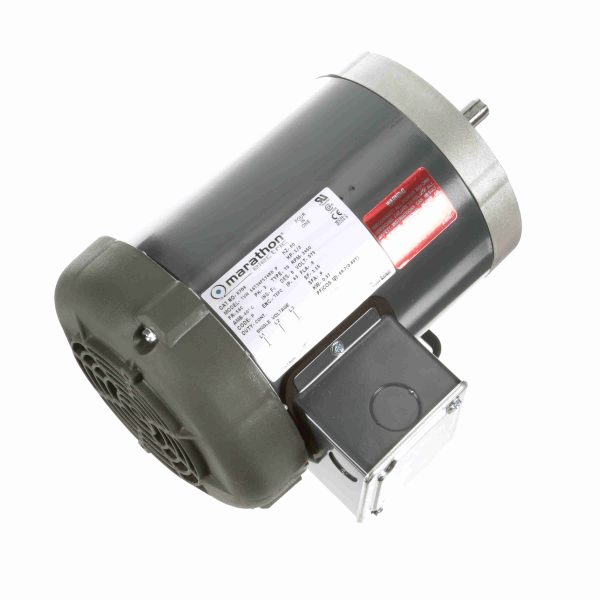 056T34F5348 - Marathon 0.50 HP General Purpose Motor, 3 phase, 3600 RPM, 575 V, 56C Frame, TEFC - K704