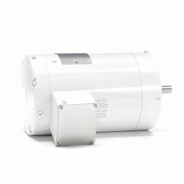 056T34V5303 - Marathon 1.50 HP Washdown Motor, 3 phase, 3600 RPM, 208-230/460 V, 56C Frame, TENV - N648