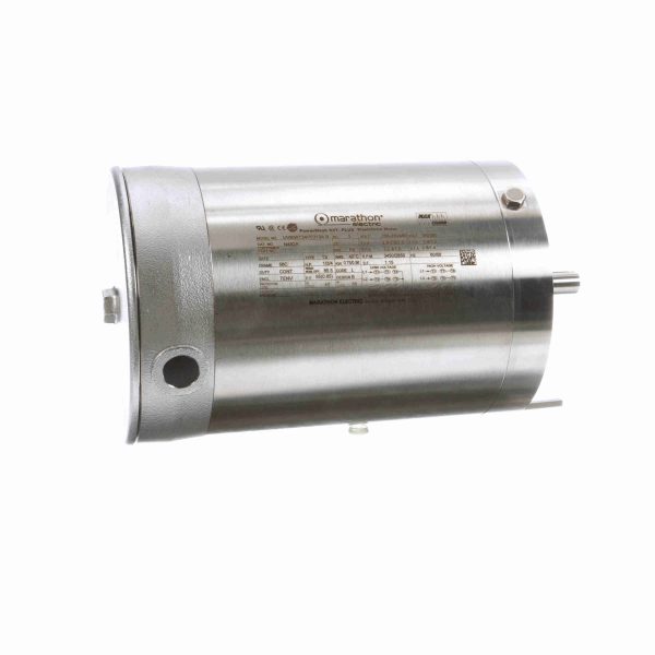 056T34V5313 - Marathon 1 HP Washdown Motor, 3 phase, 3600 RPM, 208-230/460 V, 56C Frame, TENV - N482A