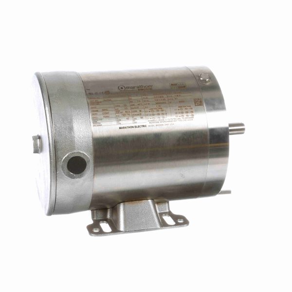 056T34V5314 - Marathon 0.50 HP Washdown Motor, 3 phase, 3600 RPM, 208-230/460 V, 56HC Frame, TENV - N439A