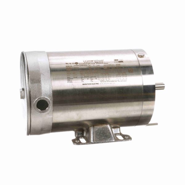 056T34V5315 - Marathon 1 HP Washdown Motor, 3 phase, 3600 RPM, 208-230/460 V, 56C Frame, TENV - N441A