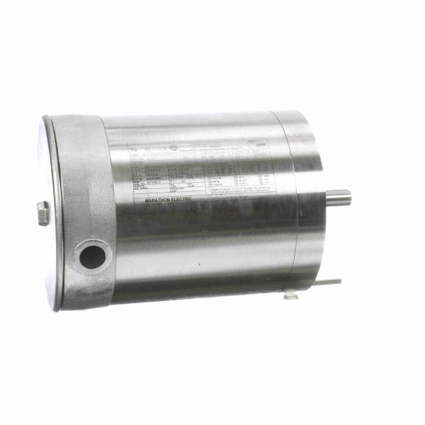 056T34V99011 - Marathon 1 HP Washdown Motor, 3 phase, 3600 RPM, 208-230/460 V, 56C Frame, TENV - N710