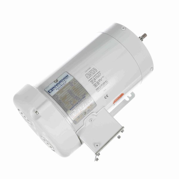 056T34W99017 - Marathon 3 HP Washdown Motor, 3 phase, 3600 RPM, 230/460 V, 56J Frame, TEFC - N228A