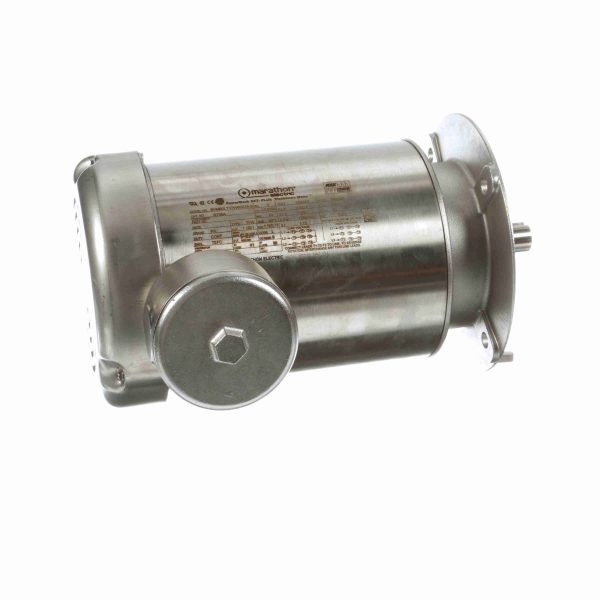 090LT17W6027 - Marathon 1.50 HP Washdown Motor, 3 phase, 1800 RPM, 230/460 V, 90L Frame, TEFC - R706A