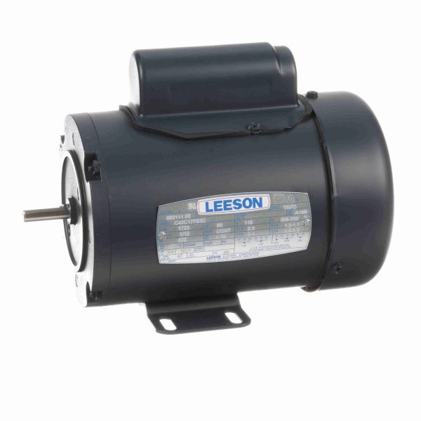 092111.00 - Leeson 0.08 HP General Purpose Motor, 1 phase, 1800 RPM, 115/208-230 V, 42Z Frame, TEFC - 092111.00