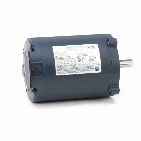 102861.00 - Leeson 0.50 HP General Purpose Motor, 3 phase, 1800 RPM, 208-230/460 V, 56C Frame, TENV - 102861.00