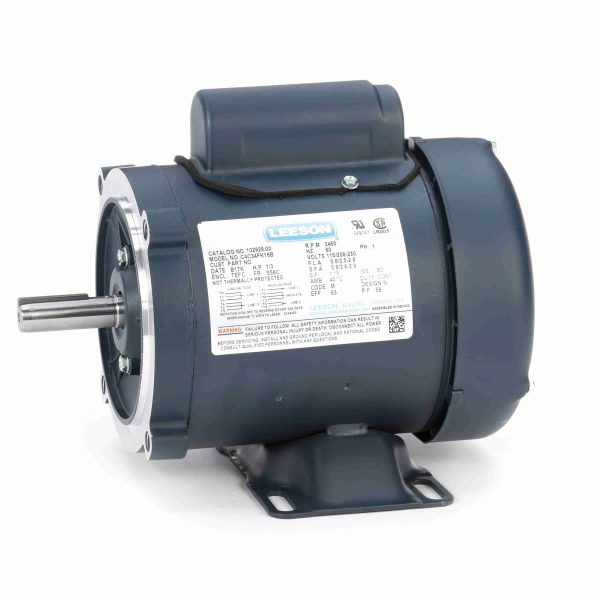 102929.00 - Leeson 0.33 HP General Purpose Motor, 1 phase, 3600 RPM, 115/208-230 V, 56C Frame, TEFC - 102929.00