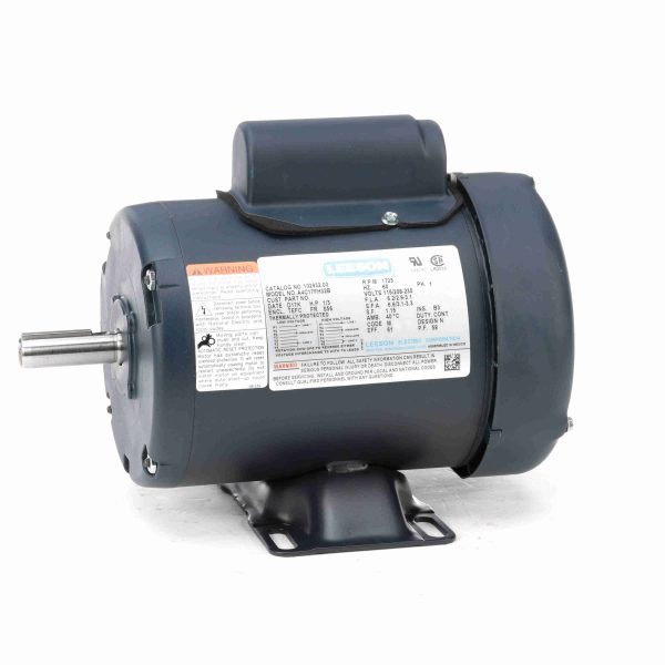 102932.00 - Leeson 0.33 HP General Purpose Motor, 1 phase, 1800 RPM, 115/208-230 V, 56 Frame, TEFC - 102932.00