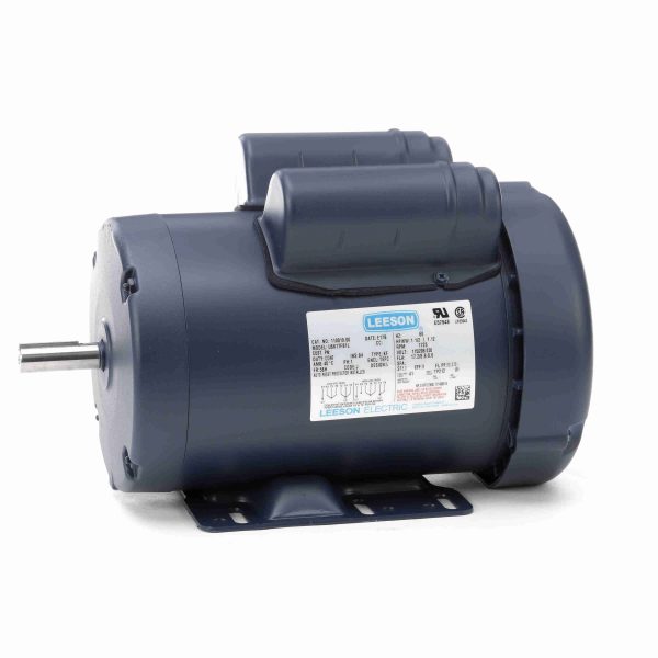 110019.00 - Leeson 1.50 HP General Purpose Motor, 1 phase, 1800 RPM, 115/208-230 V, 56H Frame, TEFC - 110019.00