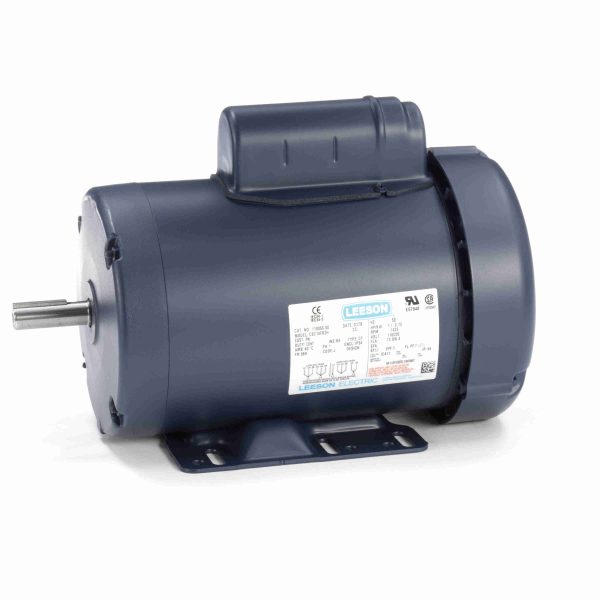 110066.00 - Leeson 1 HP Special Voltage Motor, 1 phase, 1500 RPM, 110/220 V, 56H Frame, TEFC - 110066.00