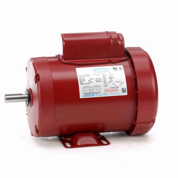 110088.00 - Leeson 1 HP Agricultural Motor, 1 phase, 1800 RPM, 115/208-230 V, 56 Frame, TEFC - 110088.00