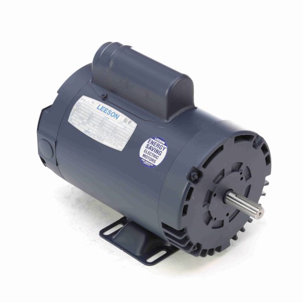 110160.00 - Leeson 1 HP Air Compressor Motor, 1 phase, 3600 RPM, 115/230 V, 56Y Frame, ODP - 110160.00