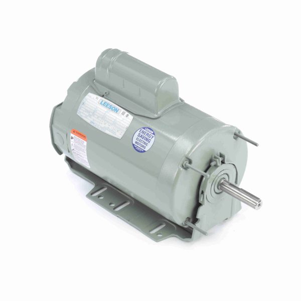111324.00 - Leeson 0.75 HP Agricultural Motor, 1 phase, 1800 RPM, 115/230 V, 56HZ Frame, TEAO - 111324.00