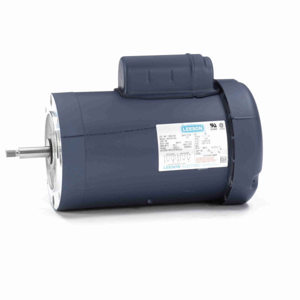 113641.00 - Leeson 2 HP Jet Pump Motor, 1 phase, 3600 RPM, 115/208-230 V, 56J Frame, TEFC - 113641.00