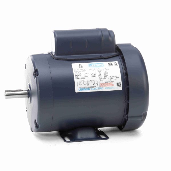 113909.00 - Leeson 0.50 HP Special Voltage Motor, 1 phase, 1500 RPM, 110/220 V, 56 Frame, TEFC - 113909.00