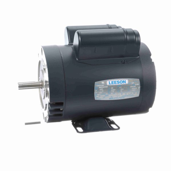 114214.00 - Leeson 1.50 HP Pressure Washers Motor, 1 phase, 3600 RPM, 115/208-230 V, 56C Frame, ODP - 114214.00