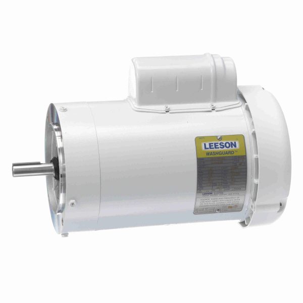 114319.00 - Leeson 1.50 HP Washdown Motor, 1 phase, 1800 RPM, 115/208-230 V, 56C Frame, TEFC - 114319.00