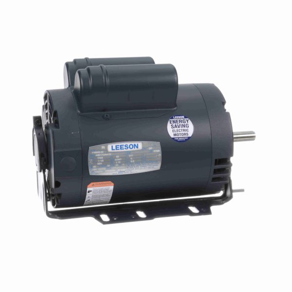 116600.00 - Leeson 1.50 HP Fan and Blower HVAC/R Motor, 1 phase, 1800 RPM, 277 V, 56H Frame, ODP - 116600.00