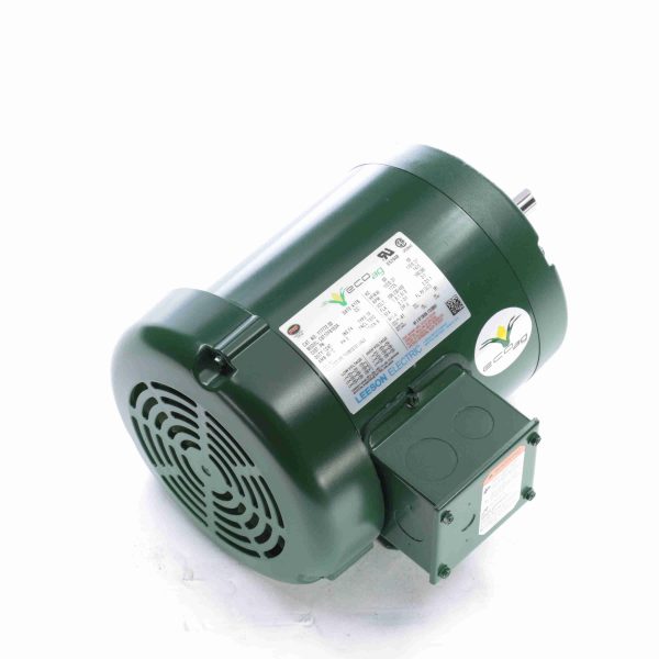 117772.00 - Leeson 0.50 HP Agricultural Motor, 3 phase, 1800 RPM, 208-230/460 V, 56 Frame, TEFC - 117772.00