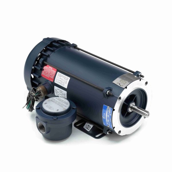 119442.00 - Leeson 2 HP Explosion Proof Motor, 3 phase, 3600 RPM, 230/460 V, 56C Frame, EPFC - 119442.00