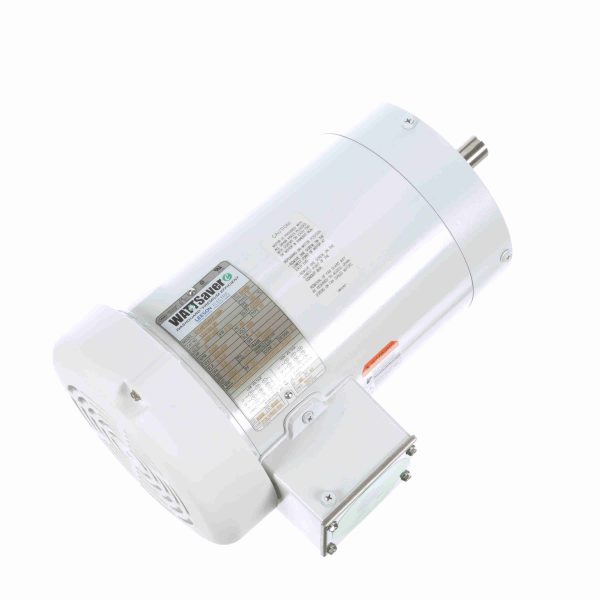 122184.00 - Leeson 3 HP Washdown Motor, 3 phase, 3600 RPM, 208-230/460 V, 145TC Frame, TEFC - 122184.00