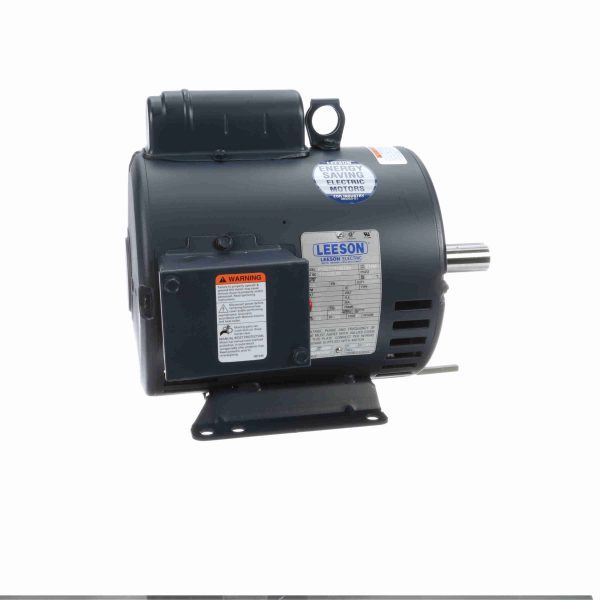 131536.00 - Leeson 2 HP Air Compressor Motor, 1 phase, 1800 RPM, 115/208-230 V, 182T Frame, ODP - 131536.00