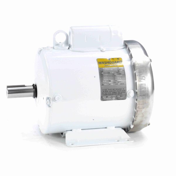 131571.00 - Leeson 2 HP Washdown Motor, 1 phase, 1800 RPM, 115/208-230 V, 182T Frame, TEFC - 131571.00