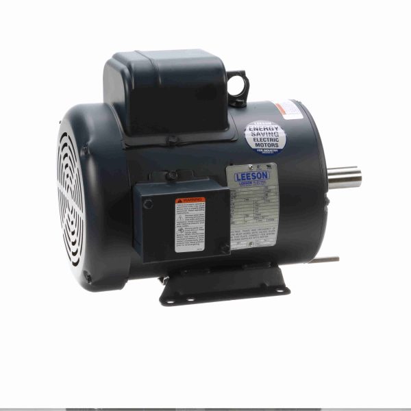 131855.00 - Leeson 3 HP General Purpose Motor, 1 phase, 1800 RPM, 208-230 V, 184T Frame, TEFC - 131855.00