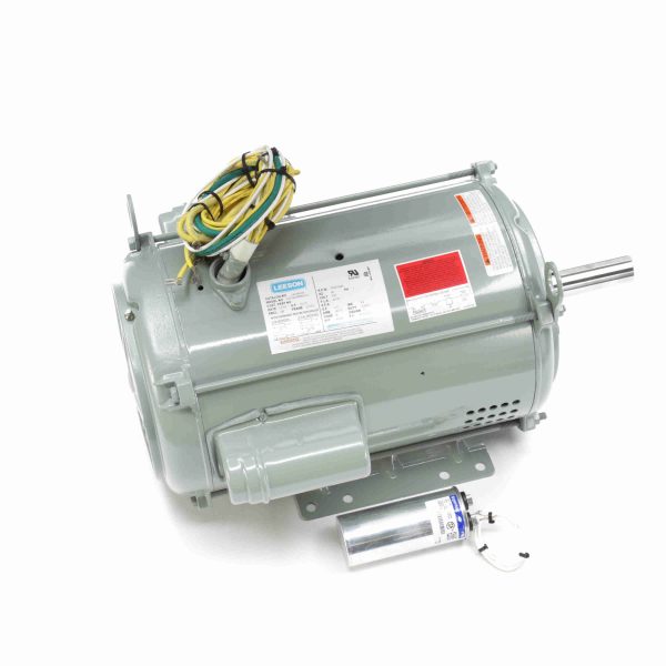 141084.00 - Leeson 10 HP Crop Dryer Motor, 1 phase, 3600 RPM, 230 V, 215TZ Frame, ODP - 141084.00
