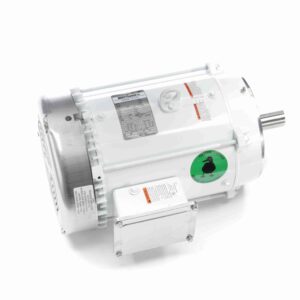 141357.00 - Leeson 15 HP Washdown Motor, 3 phase, 3600 RPM, 230/460 V, 215TC Frame, TEFC - 141357.00