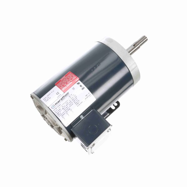 143TTDR16009 - Marathon 1.50 HP Close-Coupled Pump Motor, 3 phase, 3600 RPM, 200 V, 143JM Frame, ODP - GT2003