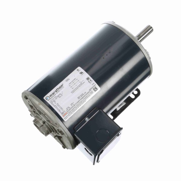 143TTDR16056 - Marathon 1 HP General Purpose Motor, 3 phase, 1800 RPM, 200 V, 143T Frame, ODP - E901A