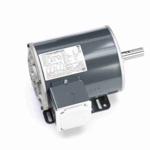 143TTDR5376 - Marathon 0.75 HP General Purpose Motor, 3 phase, 1200 RPM, 230/460 V, 143T Frame, ODP - H150