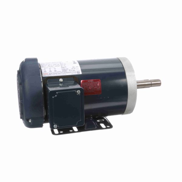 143TTFR16047 - Marathon 1 HP Close-Coupled Pump Motor, 3 phase, 1800 RPM, 200 V, 143JMV Frame, TEFC - GT3001