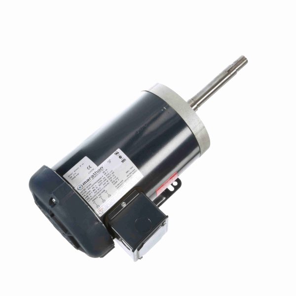 143TTFR16049 - Marathon 1 HP Close-Coupled Pump Motor, 3 phase, 1800 RPM, 200 V, 143JP Frame, TEFC - GT3301