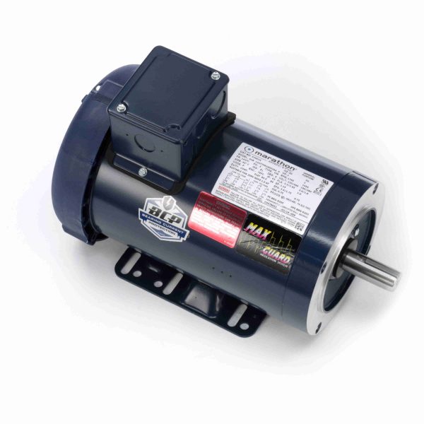 143TTFR16053 - Marathon 1 HP General Purpose Motor, 3 phase, 1800 RPM, 230/460 V, 143TC Frame, TEFC - E2001A