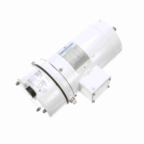 143TTVR5330 - Marathon 1 HP Washdown Motor, 3 phase, 1800 RPM, 208-230/460 V, 143C Frame, TENV - N378