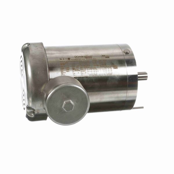 143TTWD16037 - Marathon 1 HP Washdown Motor, 3 phase, 1800 RPM, 230/460 V, 143TC Frame, TEFC - N466A