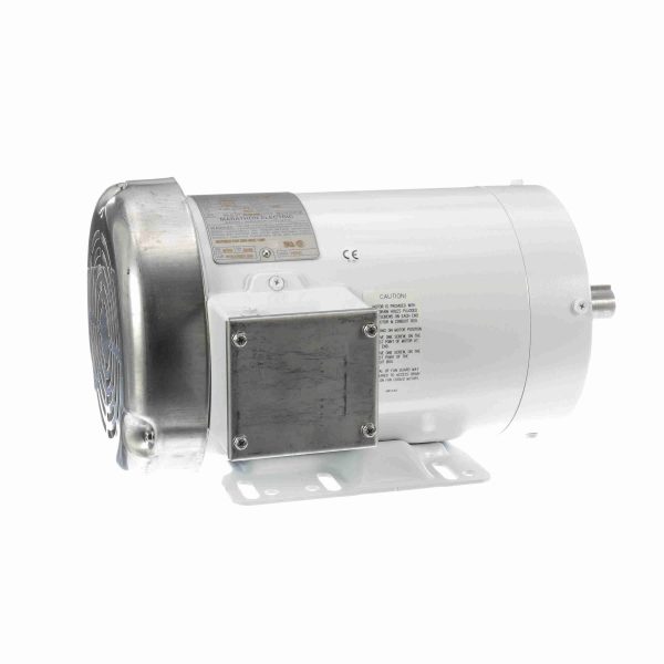 143TTWR6028 - Marathon 1 HP Washdown Motor, 3 phase, 1800 RPM, 230/460 V, 143C Frame, TEFC - N626A