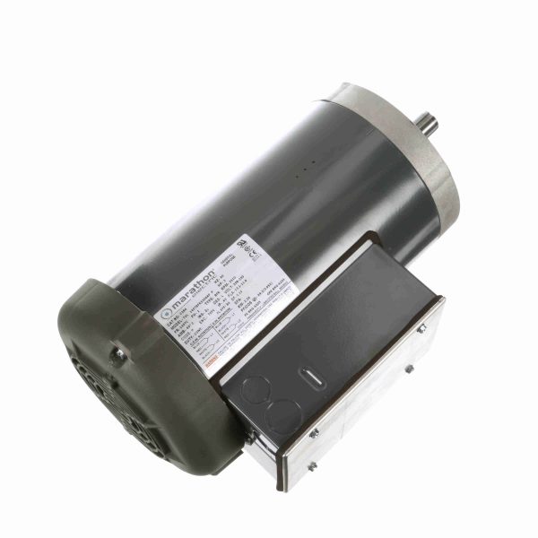 145TBFR5306 - Marathon 3 HP General Purpose Motor, 1 phase, 3600 RPM, 208-230 V, 145TC Frame, TEFC - C284